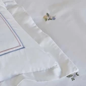 Karaca Home Cavale Beyaz Çift Kişilik Nakışlı Percale Nevresim Takımı - 3