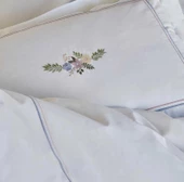 Karaca Home Cavale Beyaz Çift Kişilik Nakışlı Percale Nevresim Takımı - 5