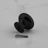 Gama Düğme Metal Kulp Siyah Çekmece Mobilya Mutfak Dolabı Dolap Kulpu Kulbu Kulpları thumbnail 4
