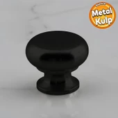 Gama Düğme Metal Kulp Siyah Çekmece Mobilya Mutfak Dolabı Dolap Kulpu Kulbu Kulpları thumbnail 1