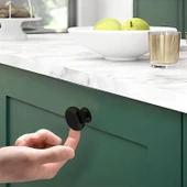 Gama Düğme Metal Kulp Siyah Çekmece Mobilya Mutfak Dolabı Dolap Kulpu Kulbu Kulpları thumbnail 6