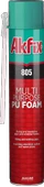 Akfix 805 Çok Amaçlı Poliüretan Pipetli Pu Köpük 850 gram thumbnail 1