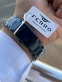 Ferro Çelik Kordon Takvimli Kadran 30 Mt Suya Dayanıklı Erkek Kol Saati EFM81883-B - 6