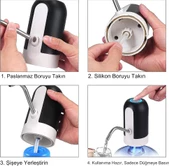 QASUL Şarjlı Damacana Su Pompası Hızlı ve Sessiz Otomatik Damacana Pompası - 6