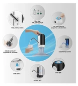 QASUL Şarjlı Damacana Su Pompası Hızlı ve Sessiz Otomatik Damacana Pompası - 3