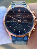 Ferro Çelik Kordon İç Fonksiyonları Aktif 30 Mt Suya Dayanıklı Erkek Kol Saati EFM11051-T thumbnail 2