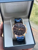 Ferro Çelik Kordon İç Fonksiyonları Aktif 30 Mt Suya Dayanıklı Erkek Kol Saati EFM11051-T thumbnail 1