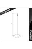 Sonorous   Sp 200 B-blk Hoparlör Ayakları - 2