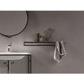 Dekoratif Havluluk Ahşaplı Banyo Rafı - 2