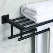 Havluluk Banyo Havlu Askısı Metal Duvar  Askısı - 4