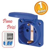 Tekli Pano Prizi Monofaze Topraklı Priz Kare Fiş Kablosuz Klemensli 220 V Trafo Kombinasyon Panosu thumbnail 1