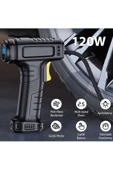 Ally   Ally 120W Kablosuz Basınç Göstergeli Mini Hava Popmpası Kompresör SİYAH - 4