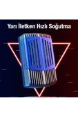 Memo   Memo DL08 Yarı İletken Telefon Soğutma Fanı Radyatör Soğutucu MAVİ - 4