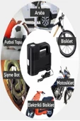 Ally Mobile   Ally Mobile St-217 12v Taşınabilir Hava Pompası Kompresör Araç Lastik Şişirme Makinesi - 3
