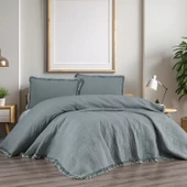 Schafer Home Clara Yatak Örtüsü Seti 3 Parça-Gri - 1