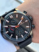 Ferro İç Fonksiyonları Aktif Deri Kordon 3 Atm Suya Dayanıklı Erkek Kol Saati EFM11047.K thumbnail 2