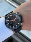 Ferro İç Fonksiyonları Aktif Deri Kordon 3 Atm Suya Dayanıklı Erkek Kol Saati EFM11047.K thumbnail 3