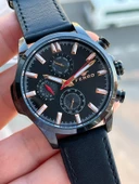 Ferro İç Fonksiyonları Aktif Deri Kordon 3 Atm Suya Dayanıklı Erkek Kol Saati EFM11047.K thumbnail 5