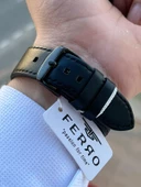 Ferro İç Fonksiyonları Aktif Deri Kordon 3 Atm Suya Dayanıklı Erkek Kol Saati EFM11047.K thumbnail 6