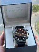 Ferro İç Fonksiyonları Aktif Deri Kordon 3 Atm Suya Dayanıklı Erkek Kol Saati EFM11047.K thumbnail 1