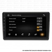 Araç Multimedya Fiat Ducato Android 12 Carplay 4Gb Ram + 64Gb Hdd Navigasyon Ekran MYW thumbnail 3