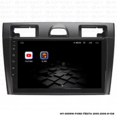 Araç Multimedya Ford Fiesta Android 12 Carplay 4Gb Ram + 64Gb Hdd 2005-2008 Navigasyon Ekran MYW thumbnail 5