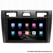 Araç Multimedya Ford Fiesta Android 12 Carplay 4Gb Ram + 64Gb Hdd 2005-2008 Navigasyon Ekran MYW thumbnail 7