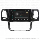 Araç Multimedya Toyota Hilux Android 12 Carplay 4Gb Ram + 64Gb Hdd 2006-2011 Navigasyon Ekran MYW - 2