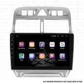 Araç Multimedya Peugeot 307 Android 12 Carplay 4Gb Ram + 64Gb Hdd Navigasyon Oem Ekran MYW - 6
