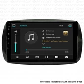 Araç Multimedya Mercedes Smart Android 12 Carplay 4Gb Ram + 64Gb Hdd 2015-2018 Navigasyon Ekran MYW - 2