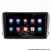 Araç Multimedya Peugeot 208 Android 12 Carplay 4Gb Ram + 64Gb Hdd Navigasyon Ekran MYW thumbnail 7