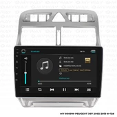 Araç Multimedya Peugeot 307 Android 12 Carplay 4Gb Ram + 64Gb Hdd Navigasyon Oem Ekran MYW - 2