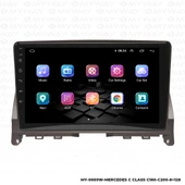 Araç Multimedya Mercedes C180 Android 12 Carplay 4Gb Ram + 64Gb Hdd Navigasyon Ekran MYW - 7