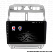 Araç Multimedya Peugeot 307 Android 12 Carplay 4Gb Ram + 64Gb Hdd Navigasyon Oem Ekran MYW - 5