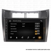 Araç Multimedya Toyota Yaris Android 12 Carplay 4Gb Ram + 64Gb Hdd 2007-2011 Navigasyon Ekran MYW - 3