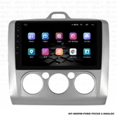 Araç Multimedya Ford Focus 2 Android 12 Carplay 4Gb Ram + 64Gb Hdd Navigasyon Ekran MYW - 7