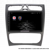 Araç Multimedya Mercedes W203 Android 12 Carplay 4Gb Ram + 64Gb Hdd 2001-2004 Navigasyon Ekran MYW thumbnail 5