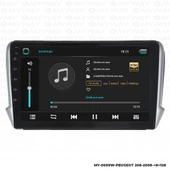 Araç Multimedya Peugeot 208 Android 12 Carplay 4Gb Ram + 64Gb Hdd Navigasyon Ekran MYW thumbnail 2