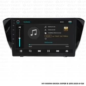Araç Multimedya Skoda Superb Android 12 Carplay 4Gb Ram + 64Gb Hdd 2015-2020 Navigasyon Ekran MYW thumbnail 2