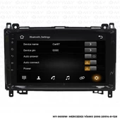 Araç Multimedya Mercedes Viano Android 12 Carplay 4Gb Ram + 64Gb Hdd 2006-2014 Navigasyon Ekran MYW - 3