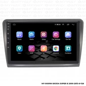 Araç Multimedya Skoda Superb Android 12 Carplay 4Gb Ram + 64Gb Hdd 2009-2013 Navigasyon Ekran MYW thumbnail 7