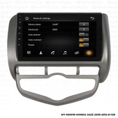 Araç Multimedya Honda Jazz Android 12 Carplay 4Gb Ram + 64Gb Hdd 2009-2012 Navigasyon Ekran MYW thumbnail 3