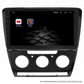 Araç Multimedya Skoda Octavia Android 12 Carplay 4Gb Ram + 64Gb Hdd 2007-2014 Navigasyon Ekran MYW - 5