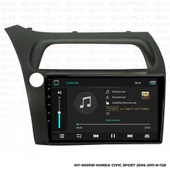 Araç Multimedya Honda Civic Sport Android 12 Carplay 4Gb Ram + 64Gb Hdd Navigasyon Ekran MYW - 2