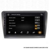 Araç Multimedya Skoda Superb Android 12 Carplay 4Gb Ram + 64Gb Hdd 2009-2013 Navigasyon Ekran MYW thumbnail 3