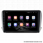 Araç Multimedya Peugeot 208 Android 12 Carplay 4Gb Ram + 64Gb Hdd Navigasyon Ekran MYW thumbnail 6