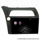 Araç Multimedya Honda Civic Sport Android 12 Carplay 4Gb Ram + 64Gb Hdd Navigasyon Ekran MYW - 5