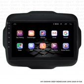Araç Multimedya Jeep Renegade Android 12 Carplay 4Gb Ram + 64Gb Hdd Navigasyon Ekran MYW - 6