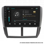 Araç Multimedya Subaru Forester Android 12 Carplay 4Gb Ram + 64Gb Hdd 2009-2012 Navigasyon Ekran MYW thumbnail 2