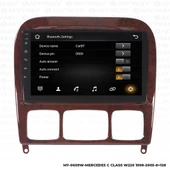 Araç Multimedya Mercedes W220 Android 12 Carplay 4Gb Ram + 64Gb Hdd Navigasyon Ekran MYW - 3